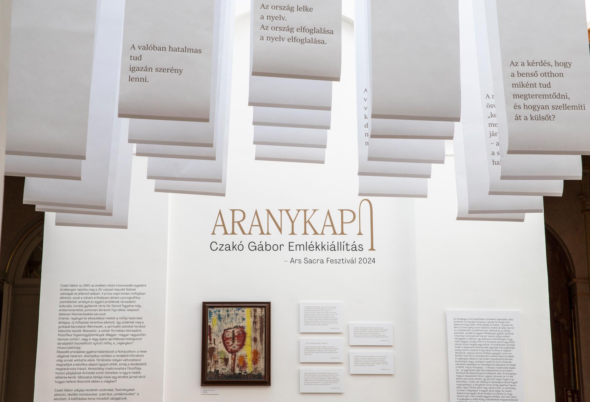 Aranykapu - Kiállítás Czakó Gábor emlékére