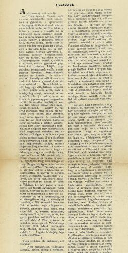 Márai Sándor: Cselédek című cikkének kefelevonata