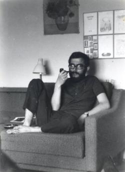 Szekszárdi otthonában (fotó: Rácz Miklós, 1973)
