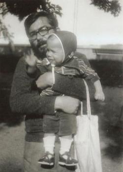 Tamás fiával (1979 körül)