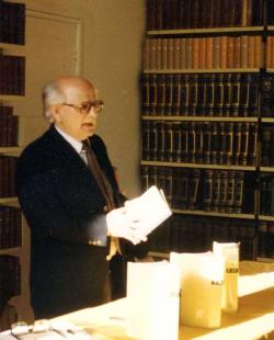 Bodnár György előadás közben
