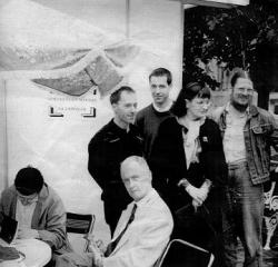 Dedikálás 1994 Ünnepi Könyvhetén (Balról: Várady Szabolcs, Orbán Ottó, Zelki János )