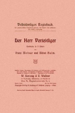 Der Herr Verteidiger (1910)