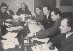 A Csemadok vezetőségével, 1968 április