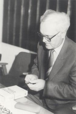 Dedikálás Hódmezővásárhelyen, 1985 októberében