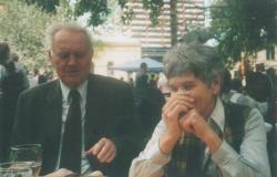 Feleségével, Dobos Évával Oslóban, 2004 május