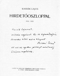 Hirdetőoszloppal (1919)