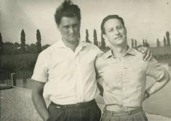 Lakatos István Rába Györggyel (Badacsony, 1962)