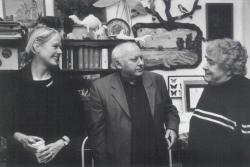 Kelecsényi Csilla textilművész, Ágh István és Gyulai Líviusz, 2003. dec. 31.