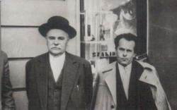 1962. Veres Péter és Csorba Győző Pécsett.