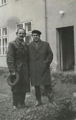1965. október 27. Jobbágy Károly és Csorba Győző.