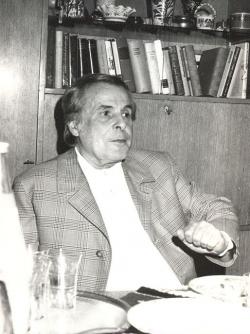 1978. október 7. Egy vidám pillanat Damjanich utcai házának nappalijában. (Nádor Katalin felvétele.)