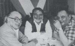Hernádi Gyula, Gyurkovics és Galsai Pongrác (a Grimasz első számának megjelenésekor)