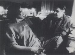 Az előadás szünetében, Töreky Zsuzsával, Veszprém, 1986