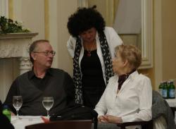 Spiró György, Csorba Csilla (a PIM főigazgatója) és Takács Zsuzsa