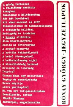 Jegyzetlapok (1969)