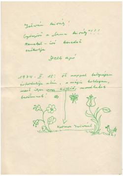 Zelk Zoltán (1906–1981) autográf levele Kormos Istvánnak (1923–1977)