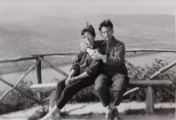 Visegrádon, 1964-ben Vasadi Péter Edittel