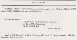 Emigráns > ajánló > Magyar Műhely Munkaközösség > 2