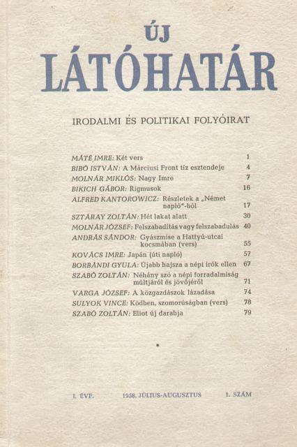 Látóhatár. München, | Petőfi Irodalmi Múzeum