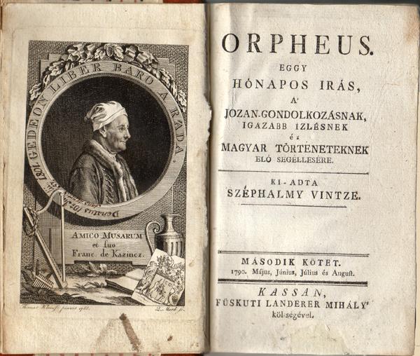 Orpheus. Kassa, 1790.